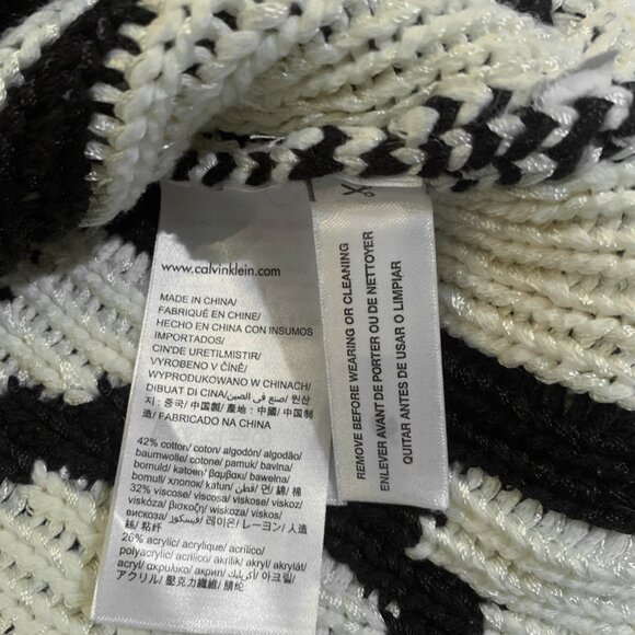 Vintage Knit Sweater Calvin Klein Women's Large Heavy Cotton - Picture 7 of 9